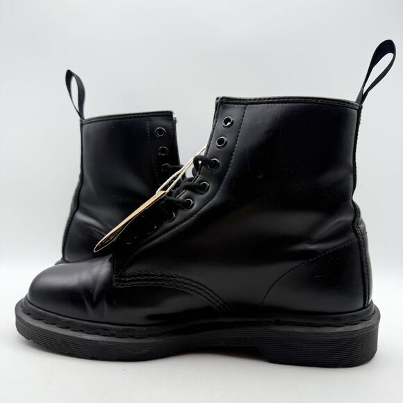 Dr. Martens Womens 1460 Mono Lace Up Boots US 10 EU 42 Black Smooth Leather NIB - Picture 8 of 14